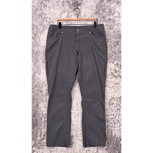 Kuhl Trekr Pants 12 Short Womens Dark Gray Straight Fit Hiking Petite